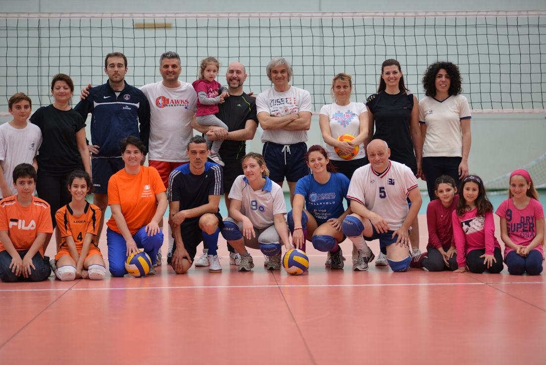 nazionale 2013 ad Alba Adriatica; i giocatori di pallavolo